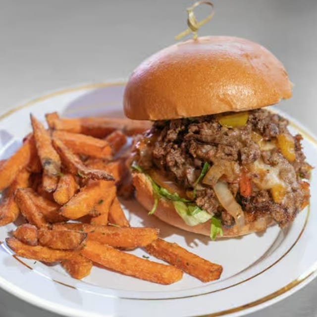 Chopped Cheese Burger.